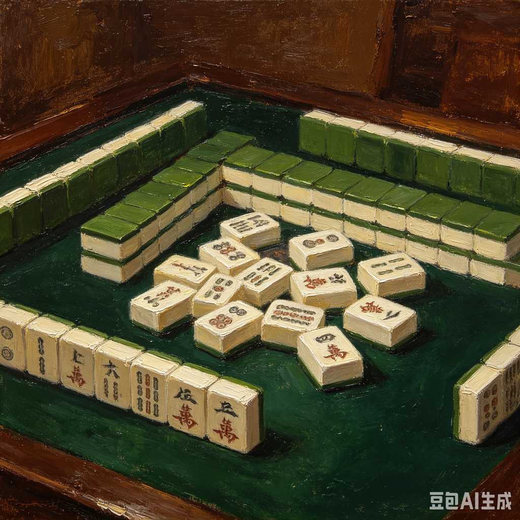 hand carved mahjong tiles